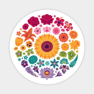 Floral Rainbow Magnet